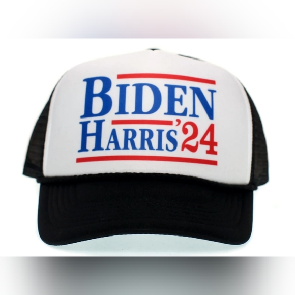 Joe Biden Kamala Harris 2024 Democratic Party Truckers Hat Printed Presidential - Picture 5 of 6